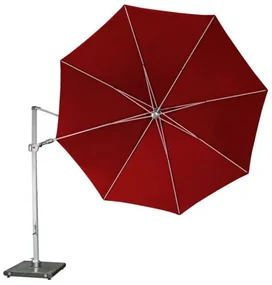 KNIRPS 340 cm - duży luksusowy parasol ogrodowy z drążkiem bocznym : Kolor parasola - Bordeaux