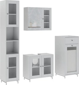 Zestaw mebli łazienkowych biały 60x30x58 malte