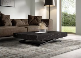 Funkcjonalny i elegancki ławostół Eybur z regulowaną wysokością i rozkładanym blatem 120–200 cm
