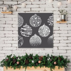 Obraz Canvas Abstrakcja Święta Bombki Zima