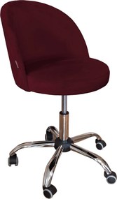 Fotel obrotowy TRIX tkanina welur krzesło biurowe : Kolor Stelaża - Chrom, Kolor tkaniny - VELVET - MG02, Typ siedziska - Siedzisko obrotowe 360°, Typ tkaniny - Velvet