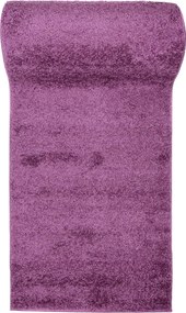 Fioletowy chodnik dywanowy typu shaggy E6-F40