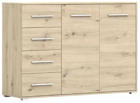 Komoda Fiesta 4S2D 135 cm - dąb artisan