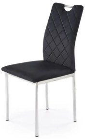 Krzesło tapicerowane K578 VELVET czarne HALMAR