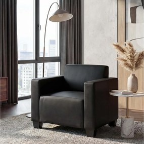 Fotel wypoczynkowy Moncalieri,  czarny