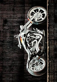 Dywan Koloreo Chopper - motor 120x170 Prostokąt