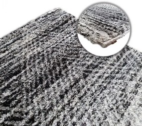 Dywan nowoczesny Lara jodełka szary 200 cm x 290 cm