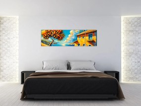 Obraz - Dom z pomarańczami II. (170x50 cm)