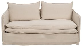 Kremowa lniana sofa 180 cm – Ixia