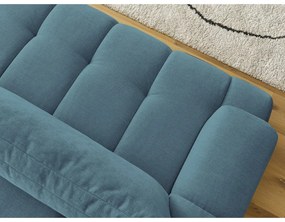 Niebieska rozkładana/ze schowkiem sofa 251 cm Fuji – Bobochic Paris