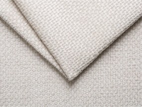 Kremowe tapicerowane łóżko jednoosobowe bez zagłówka 90x200 cm Whale – Micadoni