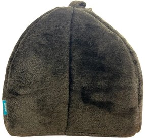 Pluszowe legowisko dla psa/kota HUISE 40x35 cm, czarno-szare