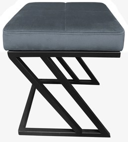 Pufa ZETA LOFT ławka taboret podnóżek metal BL14