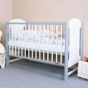 New Baby Łóżeczko dziecięce Elsa, biało-szare