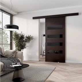 MINIO go for it, Drzwi przesuwne wewnętrzne CLEAN F 76 cm  w kolorze wenge