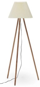 Naturalna lampa stojąca z tekstylnym kloszem (wysokość 149 cm) Benicarlo – Kave Home