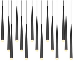 Czarna lampa wisząca LED Cala – Trio Select