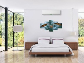 Obraz - Sowa w locie (125x70 cm)