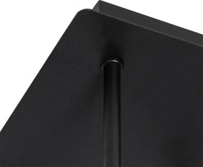 Nowoczesna lampa sufitowa czarna ze złotym 5-świateł - Athens Wire