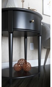 Czarna szafka nocna Aurora – Støraa