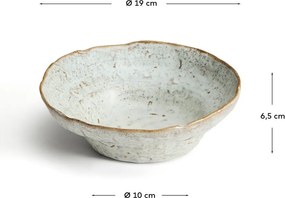 Szara ceramiczna miska na zupę Alenia – Kave Home