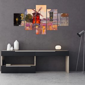 Obraz - Moulin Rouge, Paryż, Francja (125x70 cm)