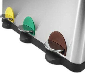 Jago Kosz na odpady do segregacji 45 L, stal nierdzewna