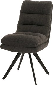Krzesło do jadalni MCW-G66 Bouclé,  ciemnoszary