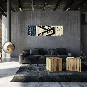 Obraz - New York ONE WAY (170x50 cm)