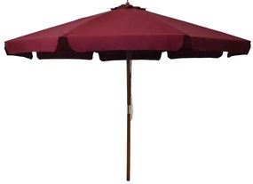 Burgundowy parasol ogrodowy Yrsa