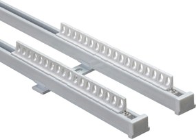 Szyna sufitowa aluminiowa TS podwójna 180cm - komplet