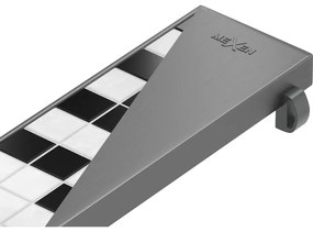 Mexen Flat M13 maskownica 2w1 do odpływu liniowego 100 cm, gun gray szczotkowany - 1E19100