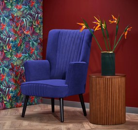 Wygodny fotel wypoczynkowy z podłokietnikami Delgado