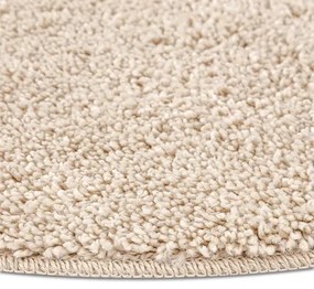 Kremowy dywan koło 120 z lateksowym spodem D2-M64