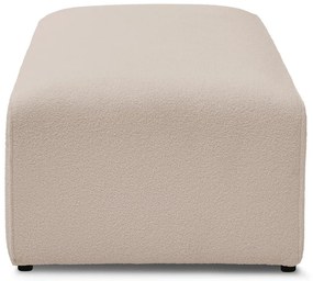 Beżowy podnóżek modułowy z materiału bouclé Megeve – Bobochic Paris