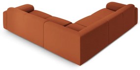Brązowy narożnik z materiału bouclé (strona zmienna/w kształcie litery L) Molino – Micadoni Home