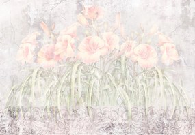 Fototapeta - Kwiaty w ścianie (196x136 cm)