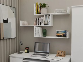 Biała wisząca półka nad biurko S5-C27
