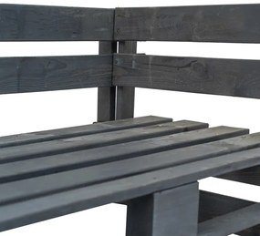 Ławka ogrodowa z palet Cocoro 2X - szara