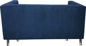 Sofa Monaco : Kolor nogi - Chrom, Kolor tkaniny - Kronos5/Poso5, Typ tkaniny - Kronos/Poso, Wysokość nogi - 15 cm