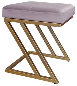 Pufa ZETA LOFT taboret podnóżek podstawa złota MG55