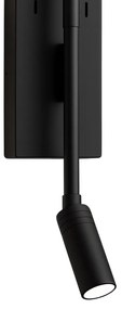 Kinkiet, lampka nocna Torch Czarny 6W+3W 4000K