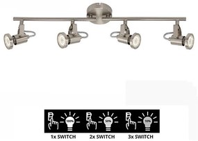 Briloner 2712-042 - LED Ściemnialne oświetlenie punktowe SEMPLICE 4xGU10/5W/230V