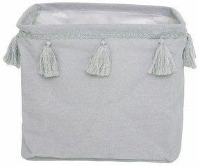 Szary materiałowy pojemnik na zabawki B2-M23