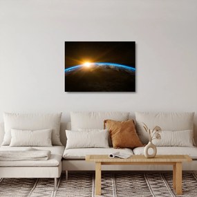 Obraz na szkle planety Ziemi z kosmosu (70x50 cm)