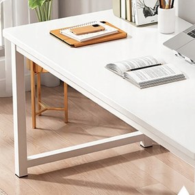 Biurko komputerowe – biały stół, młodzieżowy, szkolny, przemysłowy, 120 cm