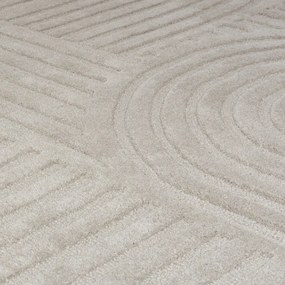 Szary dywan wełniany Flair Rugs Zen Garden, 120x170 cm