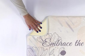 Dywanik do łazienki Dywanik do łazienki Line Art Kwiecisty