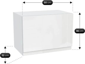 Zestaw Mebli Kuchennych MODERN 170 cm Biały Połysk/Dąb Nowoczesny