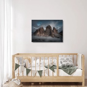 Obraz na szkle - Trzy Zęby, Włoskie Dolomity (70x50 cm)